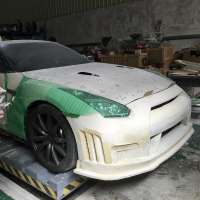 Black FRP Front Bumper for GTR R35