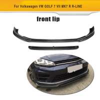 Top quality Carbon Fiber Car Front Bumper Lip for VW GOLF 7 VII MK7 R R-LINE